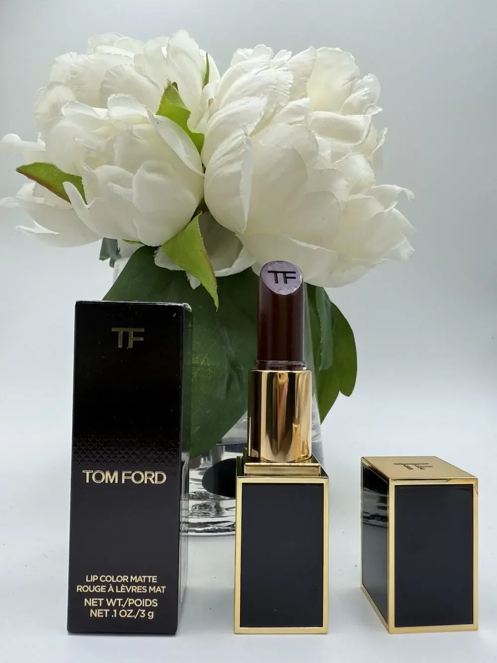 Tom Ford Lip Color Matte 10 BLACK DAHLIA .1oz / 3g